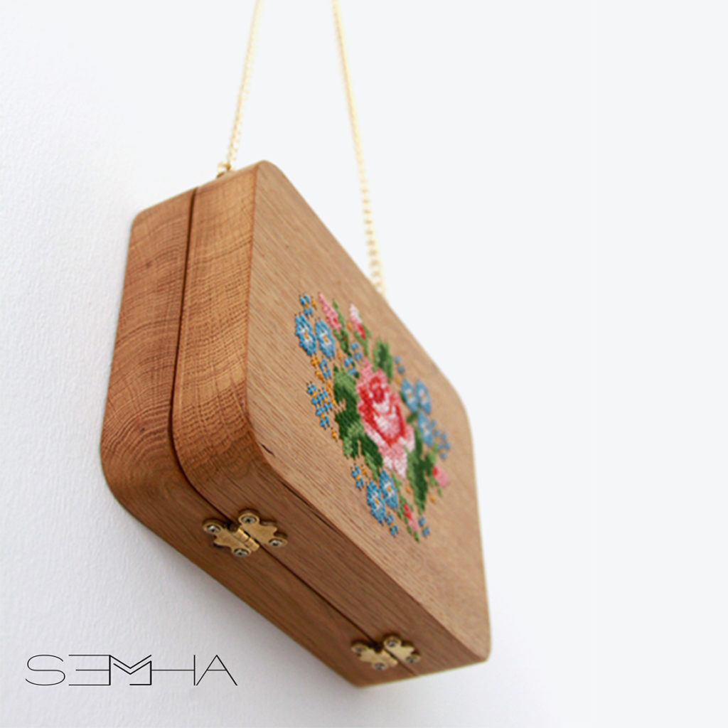 sac à main carré florale+ semha.store