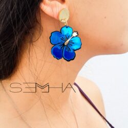 Boucles d'oreilles tropical made par Semha Store